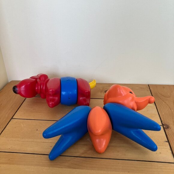 Tupperware Zoo It Yourself Dog Elephant Mix Match Toys Vintage Tuppertoy Canada - Picture 10 of 13